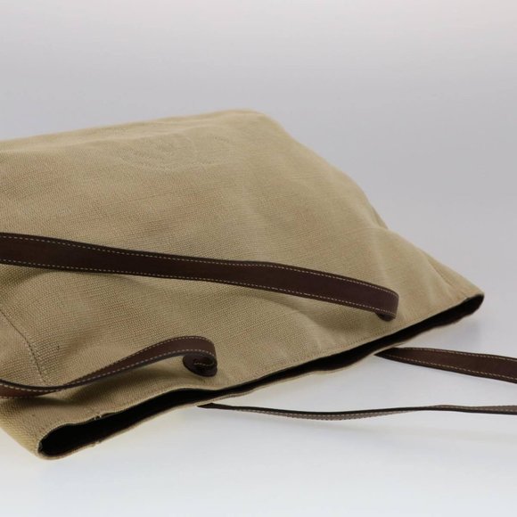 CHANEL COCO Mark Tote Bag Canvas Beige CC Auth am2628g - Picture 6 of 12